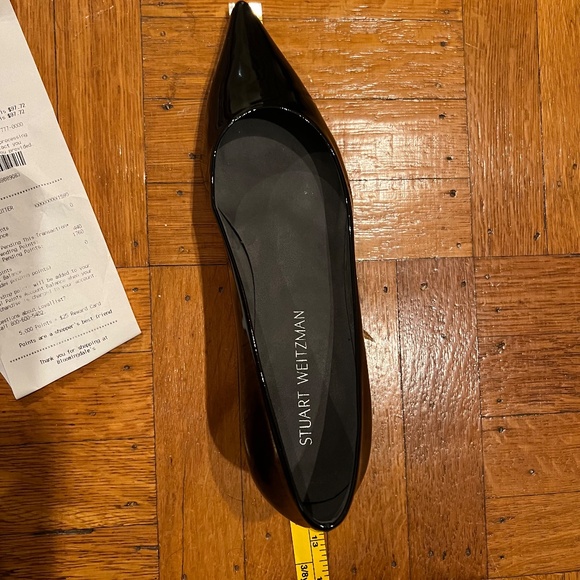 Stuart Weitzman designer black Patent Kitten-Heel Pumps size 10 - Picture 9 of 11